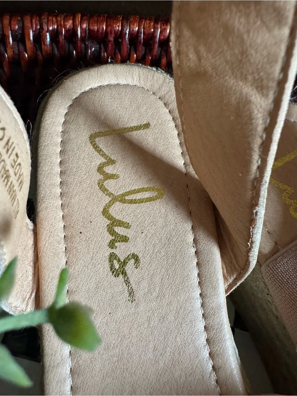 Lulu's Blush Peach color Strappy Espadrille Platform Sandals